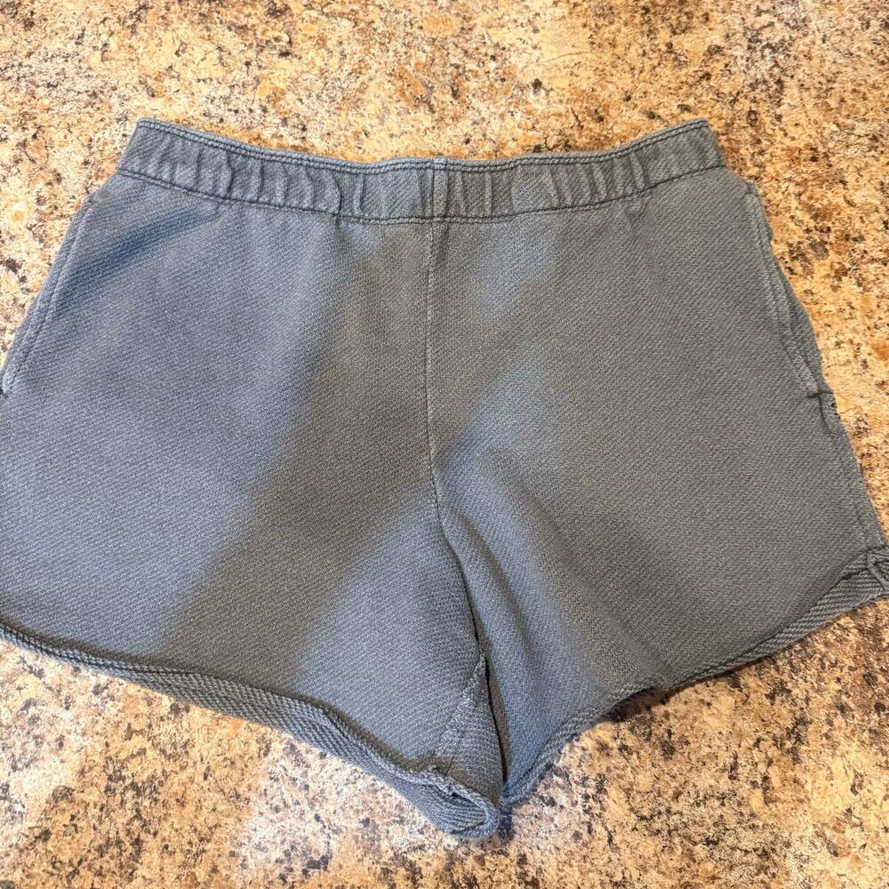 Aerie Faded Smoked Gray Lounge Fleece-Of-Mind High Waisted Shorts- Size M - Picture 2 of 7